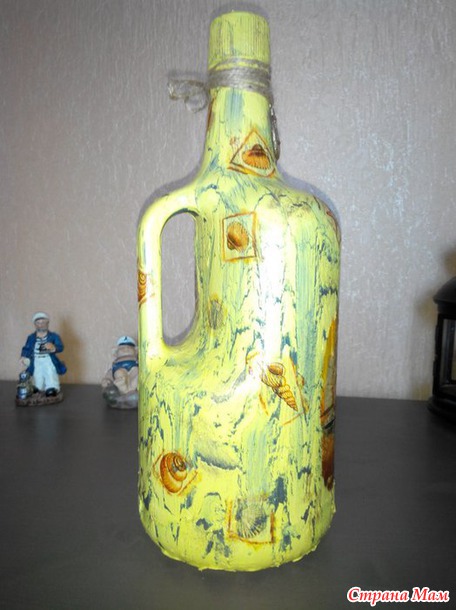 Декупаж бутылки