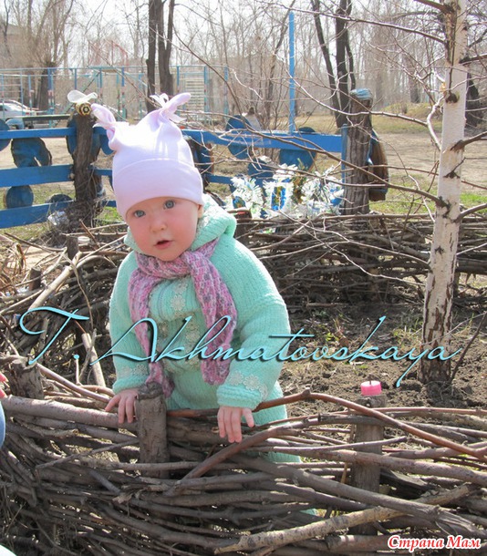 Костюмчик для девочки цвета мяты (добавила фото)