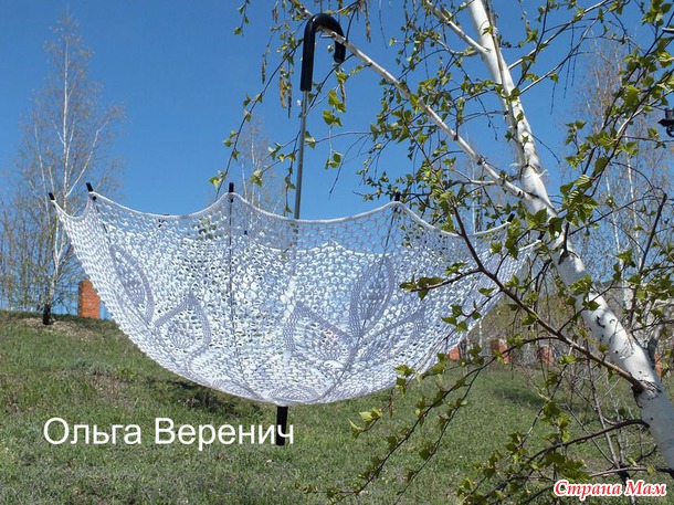 Ажурный зонтик дочке на выпускной из садика