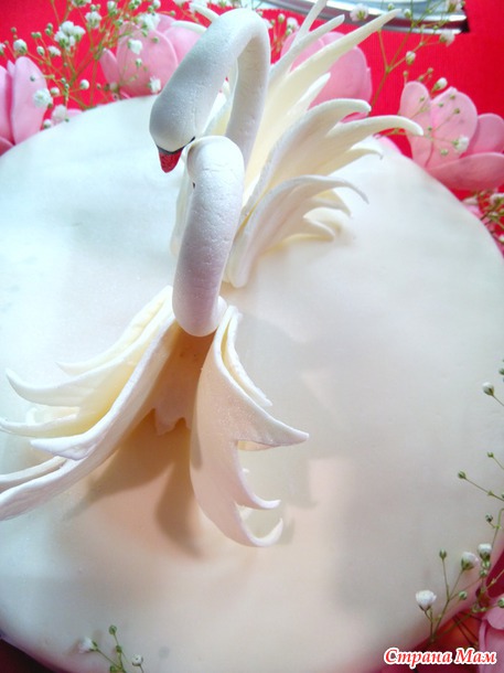 Мастер-класс тортика с лебедями на годовщину свадьбы + раскладка по продуктам и стоимости. Это мой 6 тортик из мастики.