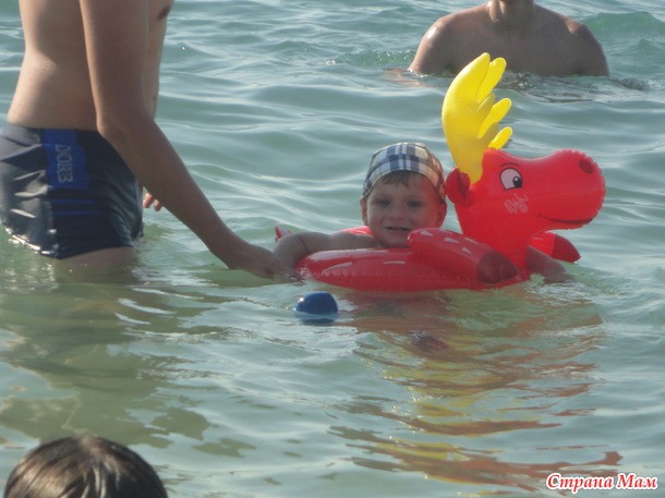 Первая поездка сынишки на море