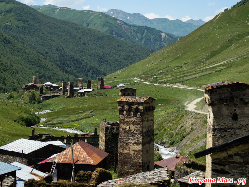 Грузия высокогорное село Ушгули