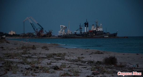 Закат на море
