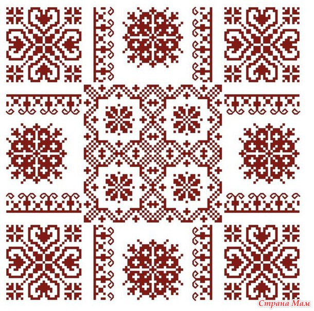 Вышивка крестиком. Бискорню.