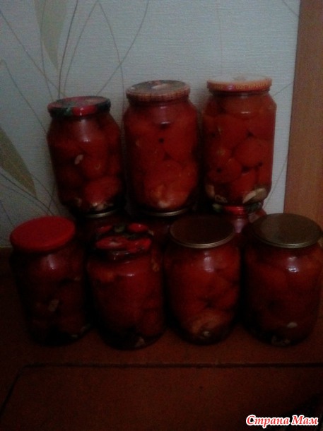 Помидоры резанные необыкновенно вкусные!