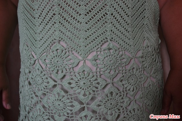 Мятная туника мотивами