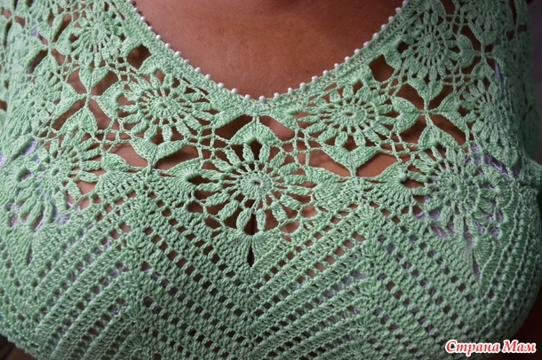 Мятная туника мотивами