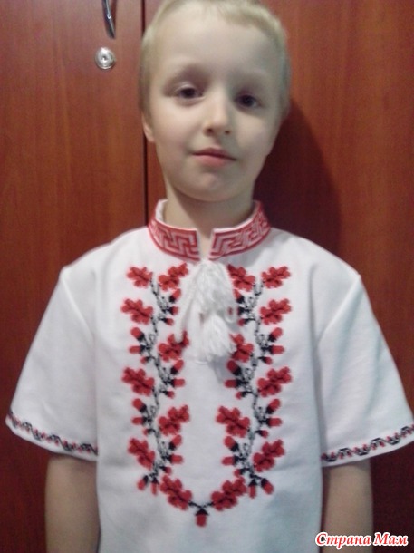 *Моя первая вышиванка)