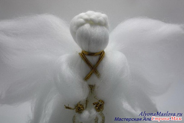Снежный ангел из шерсти