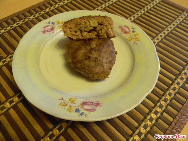 Зразы с грибами.