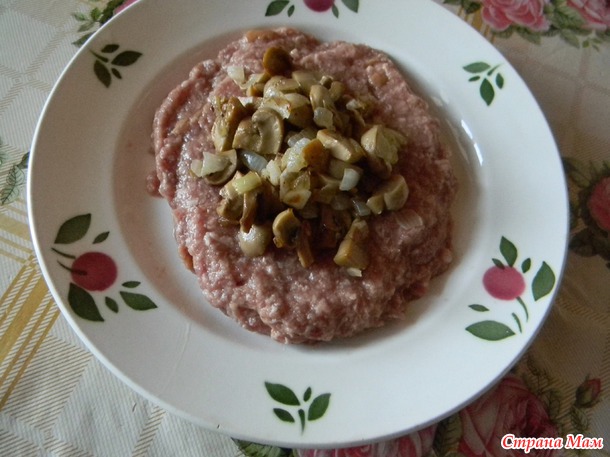 Зразы с грибами.