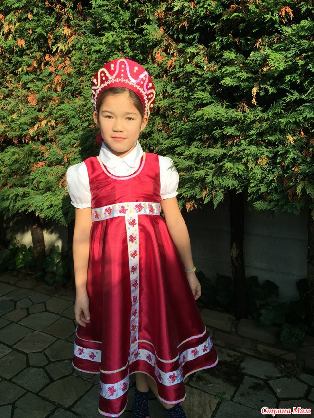 Детские русские народные костюмы для девочек. Танцевальные костюмы для девочек