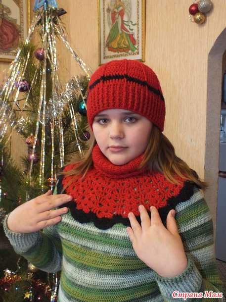 Шапочки для себя и дочек.