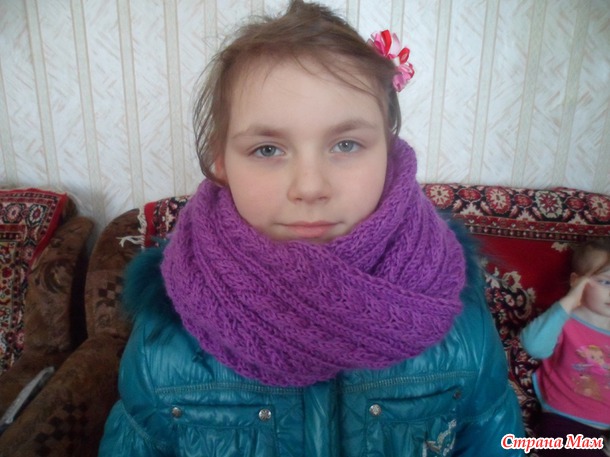 Снуд спицами