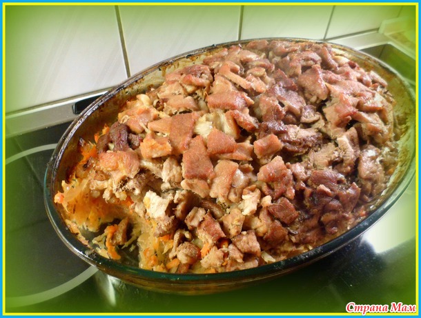 Свинина с овощами