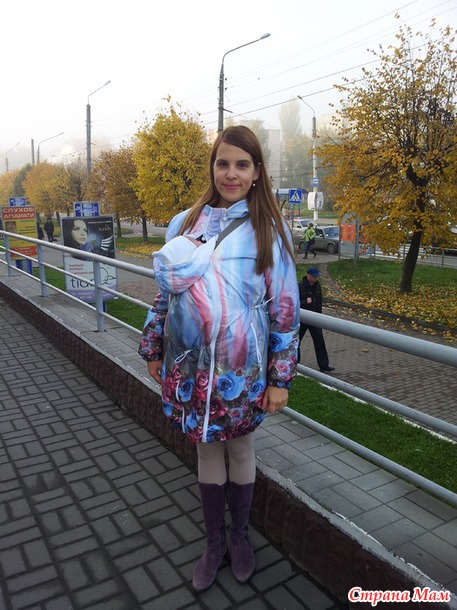 Продам демикуртку Айлавмам ilovemum 46 размера Цветочный вальс