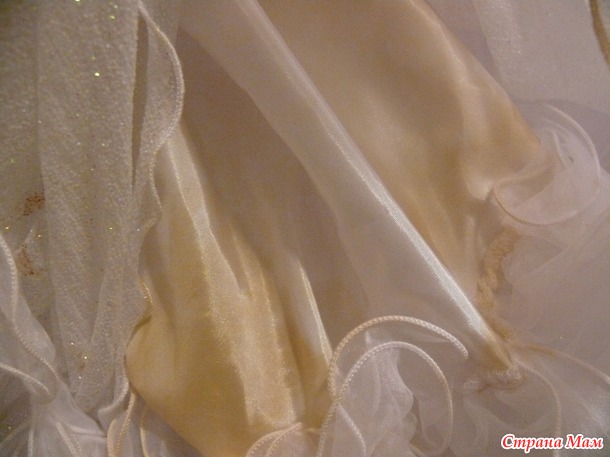 Как я свадебное платье стирала)))