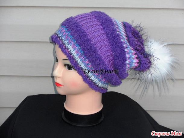 . Шапка из Yarnart nancy hat - новинка.