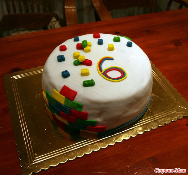 Торт Лего на 6-летие сыну