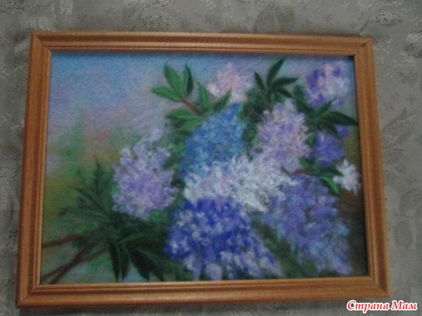 Картины из шерсти.
