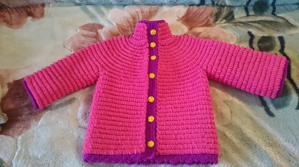 Пальтишко из пряжи Alize Baby Set Marifetli