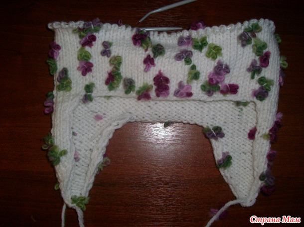Шапочка с ушками из ALIZE FLOWER