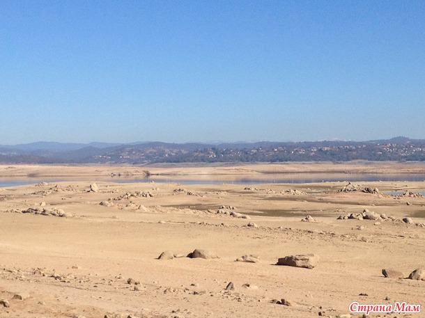Наше умирающее озеро Folsom Lake :(