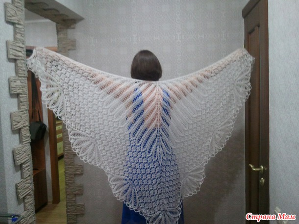 Шаль Хирна из ангоры