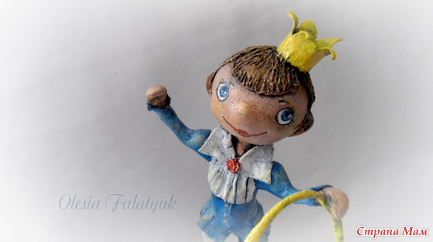Кукла из папье маше на шарнирах