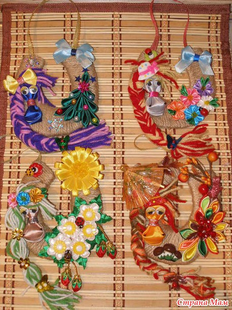 Ободочки, подковки, бутылочка, шляпки и шкатулка