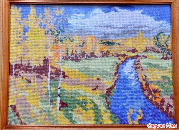 *Мои первые работы, вышитые по схемам из журналов.