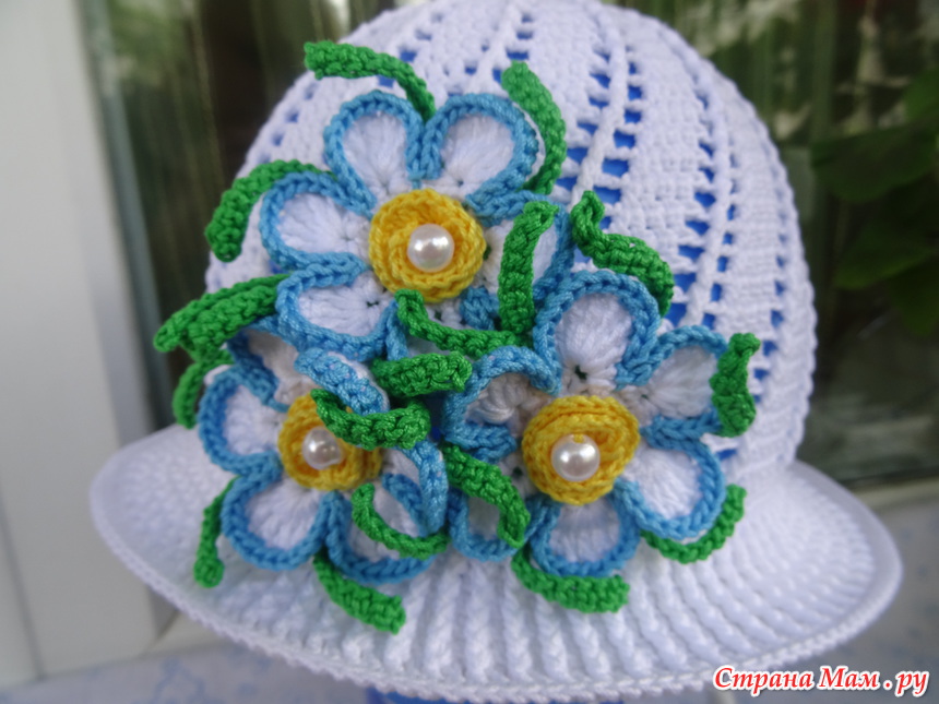 . Панамка "Пчёлкино счастье" - В.Г.У. - Вязаные Головные Уборы - Страна Мам