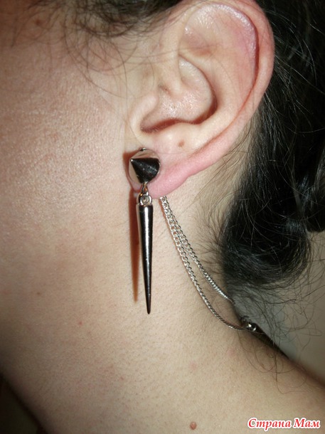 СЕРЕЖКИ В СТИЛЕ GLAM ПАНК