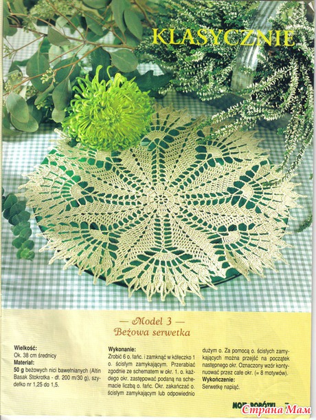 Салфетки ажурные.