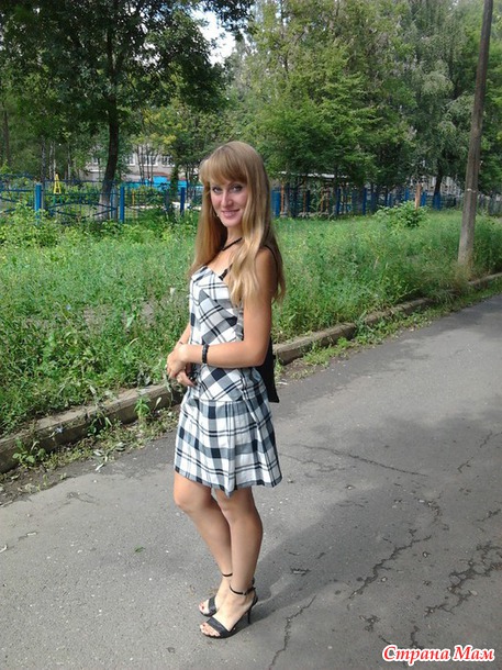 Летний костюм в клеточку