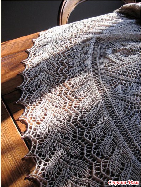 Завершаю серию он-лайнов по круглым шалям - вяжем шаль "Cap Shawl"