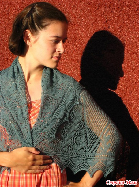 Завершаю серию он-лайнов по круглым шалям - вяжем шаль "Cap Shawl"