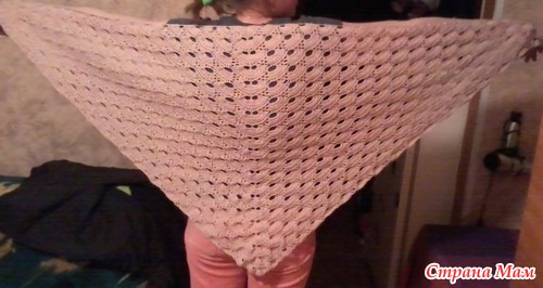 шаль крючком