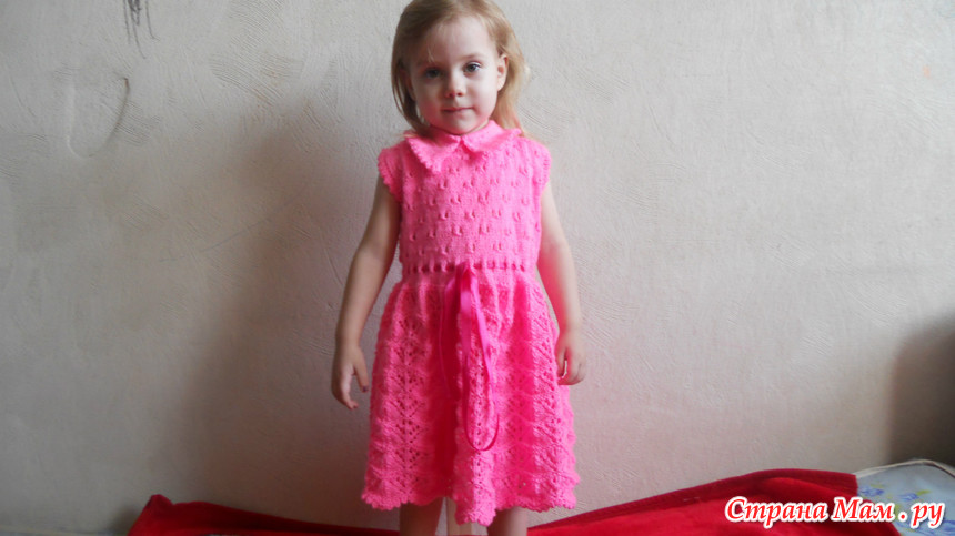 Марина Трещалова Детское Платье Спицами фото 9