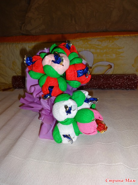Мои первые букетики)
