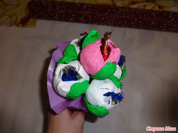 Мои первые букетики)