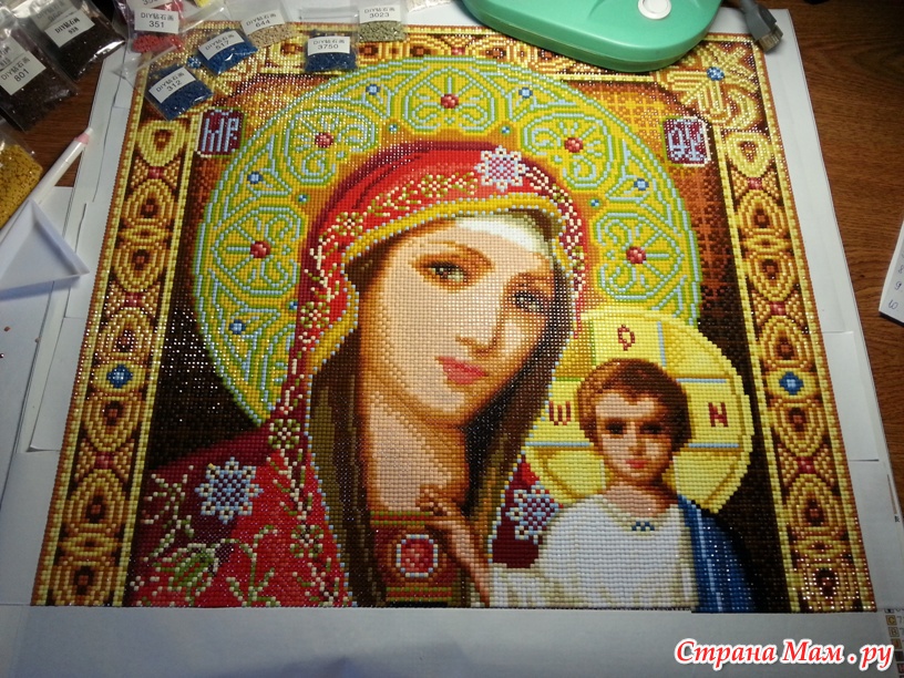 Купить ANG Картины по номерам Икона Божией Матери