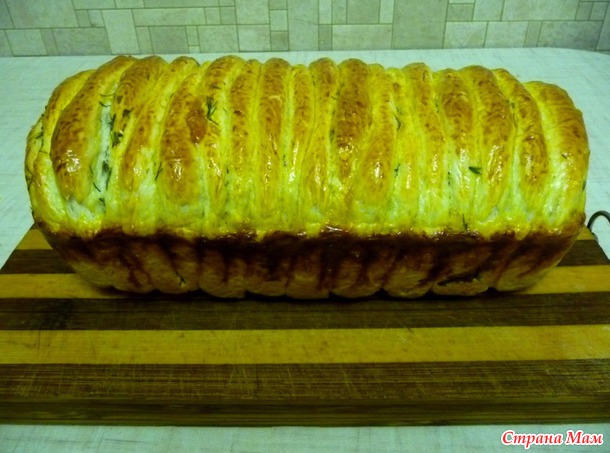 Домашний хлебушек с укропом.