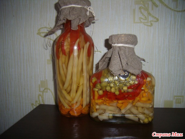 Овощные бутылочки