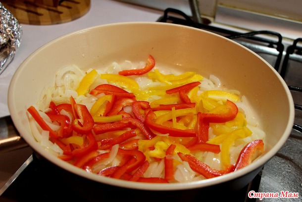 Форель радужная в фольге, да с овощами в сливочном соусе! )))Рыбные мы! (Дополнила)