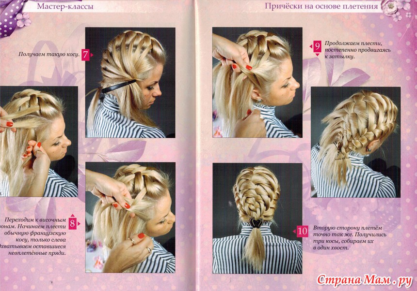 Французская коса наоборот пошаговая инструкция для начинающих с фото