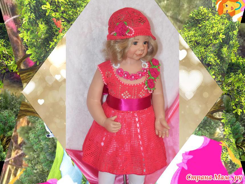 Платье "Алая роза" - Вязание - Страна Мам