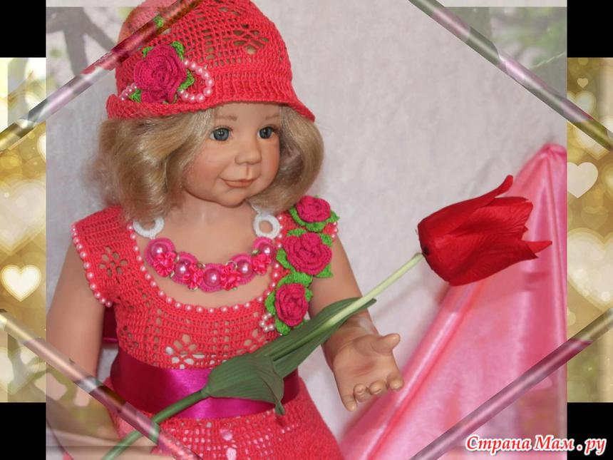 Платье "Алая роза" - Вязание - Страна Мам