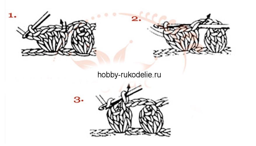 Вязание крючком шишечки схема