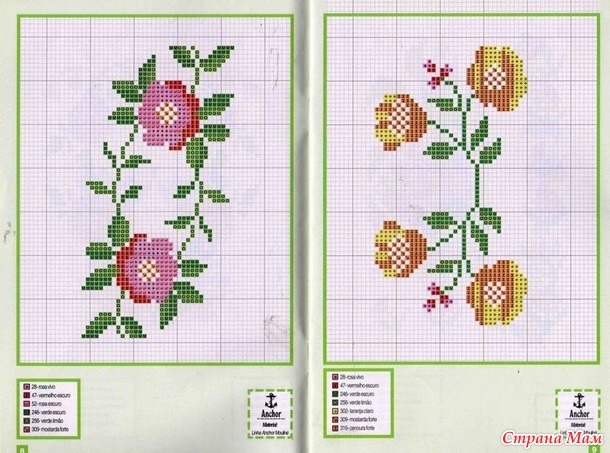 Вышивки из журнала.